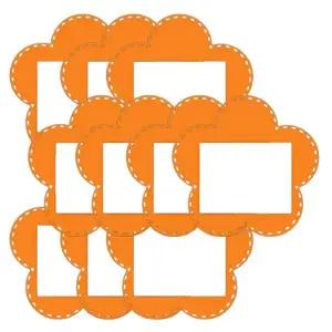 어린이 이름표 꽃 주황 10개입 1P 어린이집 가방 유치원 네임텍