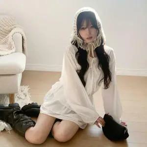 아트박스/신상오픈런 여성 아크릴 크로셰 니트 헤어밴드 스카프