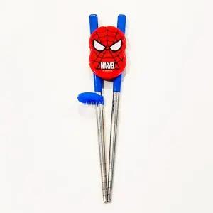 [홈앤키즈]마블 스파이더맨 교정용 스텐젓가락 2단계 유아연습용 어린이 오른손용 왼손용 왼손잡이 양손