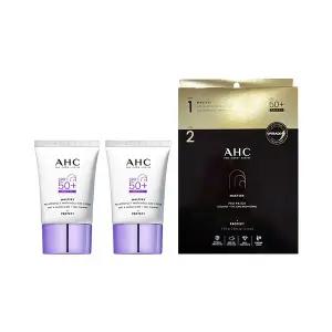 AHC 마스터즈 프로텍트 워터풀 선크림 40ml x2+ 선패치 2스텝 x 4회분
