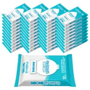 기본에 변기세정티슈 10매 x 40팩(휴대용)