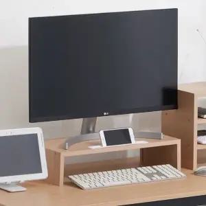 [롯데백화점]미아트 웰우드 디피로 500 높은형 부착서랍형 모니터 받침대 완제품 MT-07