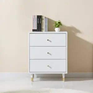 [롯데백화점]미아트 빅피처가구 화이트 LPM 600 3단 서랍장