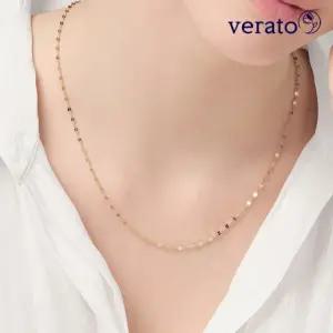 베라토 18K 샤이닝 솔리드 데일리 체인 목걸이 L