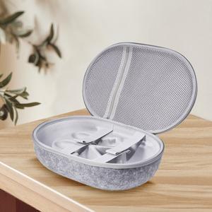 호환 펠트 하드 보관 상자 긁힘 방지 렌즈 커버 포함 메타 퀘스트 3 VR 헤드셋용 메쉬 포켓 파티션 휴대용