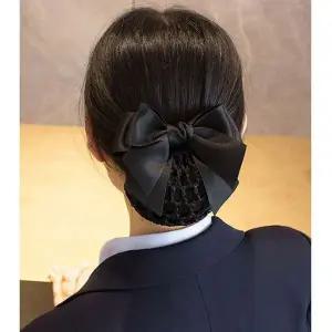 여성 머리망 분리가능 리본 자동핀