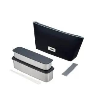 써모스 2단 슬림 가능 식기세척기 815ml 도시락통 DSA-805W