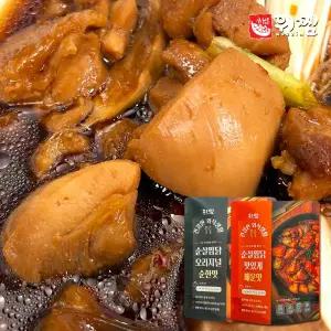 위찜 닭다리 순살 찜닭 밀키트 720g 매콤 간장 양념 홈파티 술안주 간편조리 집들이 캠핑