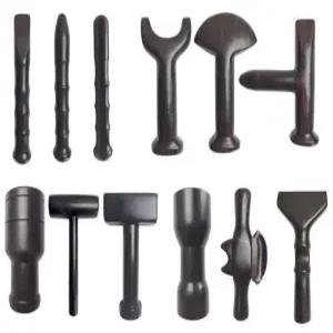 탁센마사지 이완 나무망치 목 어깨 휴대용 등 피트니스 스틱 도구 경락마사지 흑단목 지압봉