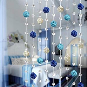 펀칭 비즈 커튼 입구 문커튼 욕실 두꺼운 북유럽 펀칭리스 충전 칸막이