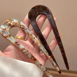 여성용 헤어핀 머리장식 헤어 액세서리 데일리 비녀 스타일