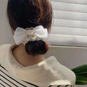 여성용 헤어밴드 스크런치 곱창 머리끈 리본 스타일 캐주얼 헤어