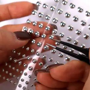 귀안뚫는 귀꾸 피어싱 스티커 실버