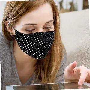 입체 재단 패턴 천 마스크 겨울 방한 보온 세탁 가능 재사용 면 마스크 패션