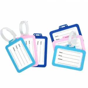 TBZ 국산 네임택 실리콘 러기지 캐리어 가방 이름 고리형