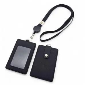 [콩심팥심]릴홀더 목걸이 사원증 카드지갑 블랙