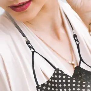 마스크스트랩 목걸이형 길이조절 실리콘 분실방지 휴대용 보관끈 일상생활 편리용품