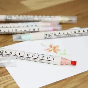 [오너클랜]BS 지그 ZIG 캘리그라피 MS-3400 트윈 마카 캘리그라피펜