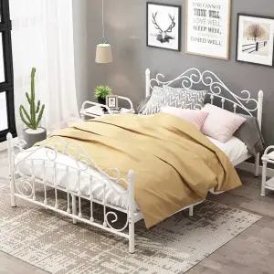 유럽풍 엔틱 침대프레임 슈퍼싱글 베드 프레임 철제 공주풍