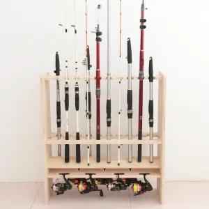 아름데코 데드 원목 낚시거치대 로드20구+릴7구