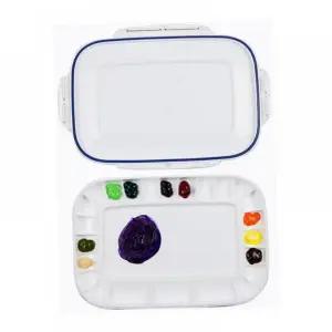 아크릴 물감 팔레트 미술용 팔레트 직사각형 휴대용 다용도 수채화