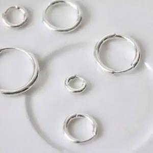 [골드스마일]실버 링 귀걸이 실버 귀걸이 은라운드 데일리 라운드 얇은 작은