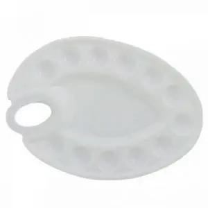 원형 팔레트 미술 팔레트 휴대용 수채화 12칸 학생용 플라스틱