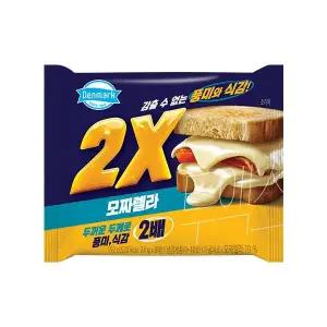 동원 덴마크 2X(투엑스) 모짜렐라 슬라이스 치즈(24g ,48매)X6개 브런치 토스트 샌드위치 카페 식당 K푸드