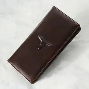 남성 소가죽 지갑 소가죽 지갑 고급 패션 긴지갑 서류 남자용지갑