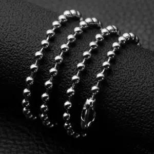 써지컬스틸 목걸이 군번줄 목걸이 데일리 체인 펜던트 남성 심플