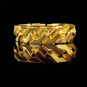 [셀러에이드]특수 남성 도금 팔찌 체인형 도금 팔찌 헤비 육각 체인