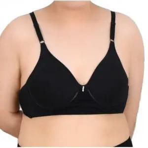 메쉬 통기성 노와이어 인견 대형 B컵 몰드 브라