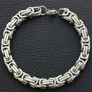 [콩심팥심]써지컬스틸 팔찌 써지컬스틸 팔찌 체인 남녀공용 스테인리스 패션