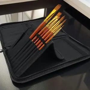 미술 붓 케이스 붓 파우치 수채화 지퍼형 드로잉 휴대용 공방