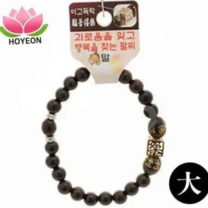 [콩심팥심]벽조목 팔찌 나무 팔찌 십이지신 호랑이 남성 선물 합장주 여성