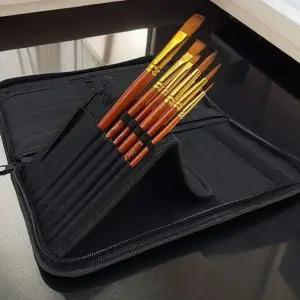 미술 붓 케이스 붓 파우치 수채화 지퍼형 드로잉 휴대용 공방