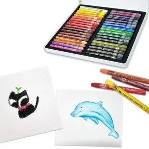 수채화 크레파스 물감 크레파스 수용성 틴케이스 팔레트 학용품