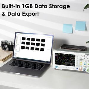100MHz, 1GSa/s 샘플링 속도, 1GB 내장 메모리, FNIRSI 1014D 2 in 1 디지털 2채널 오실로스코프 DDS 신호