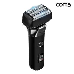 ToB Coms 5중날 충전식 전기면도기 억센 수염 절삭용 C타입충전 차량