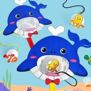 어린이용 고래 만들 재료 유아용 만들기 놀이 교육 종이
