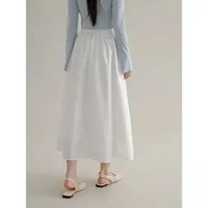 여사친 봄 입체핏 내츄럴 A라인 롱스커트 체형커버 감성룩 여리여리한 DUCHI1