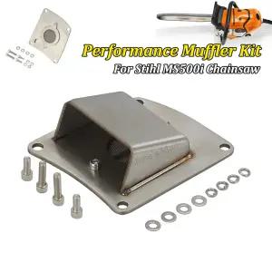 호환  스틸 MS500i 체인톱용 업그레이드 304 스테인리스 스틸 퍼포먼스 머플러 배기 키트