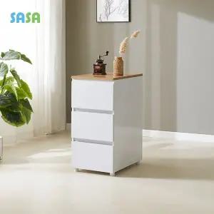 [SASA]사사가구 칼렌 400 3단 주방수납장