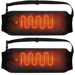 축구, 사냥, 낚시, 캠핑, 파워 뱅크를 위한 3가지 온도 설정의 조절 가능한 벨트가 있는 머더 1팩 또는 2팩 온열 머프, USB 전원 전기 머프는 포함되지 않습니다