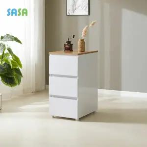 사사가구 칼렌 400 3단 주방수납장