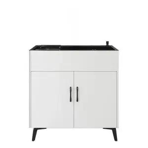 업소용 간이싱크대 사무실 소형 블랙 캠핑장 개수대 간이 싱크대 싱크볼 탕비실