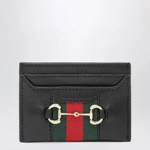 웹 스트라이프 홀스빗 가죽 카드지갑 867122AAGF7 1053