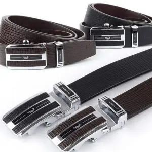 남성 자동 벨트 남성 가죽 벨트 고급 패션 정장 허리띠 신사 캐주얼
