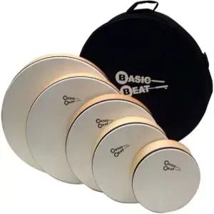 베이직 비트 BBSETP 5개 - 모듬 8인치 ~ 16인치 직경 프레임 드럼 세트 독특한 피치 메이플 우드 쉘 합성