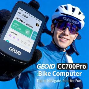 GEOID CC700 Pro 자전거 컴퓨터 2.8인치 터치스크린 GPS 속도계 WIFI ANT+ 글로벌 지도 내비게이션 주행 거